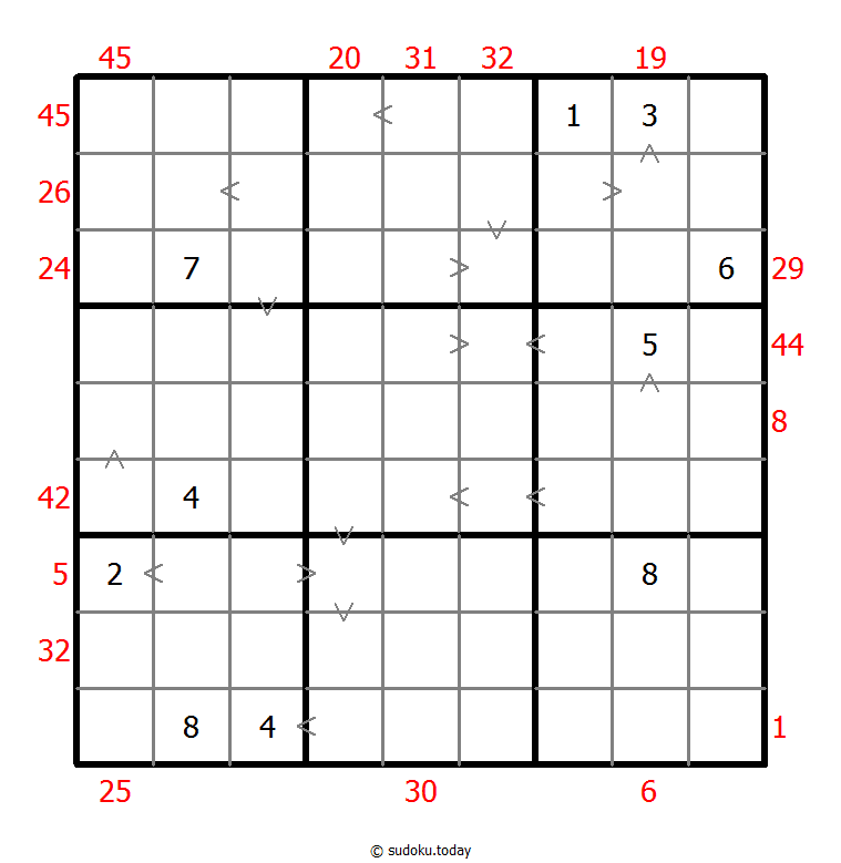 混合数独（前X数和+数比） #26273