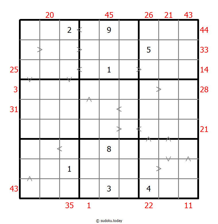 混合数独（前X数和+数比） #26318