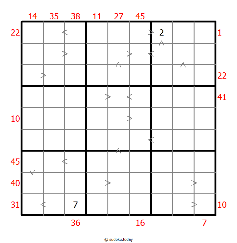 混合数独（前X数和+数比） #26426