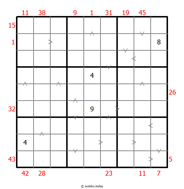 混合数独（前X数和+数比） #26517