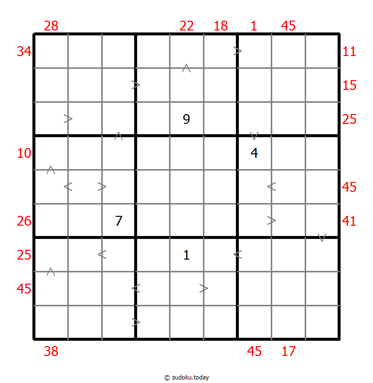 混合数独（前X数和+数比） #26526