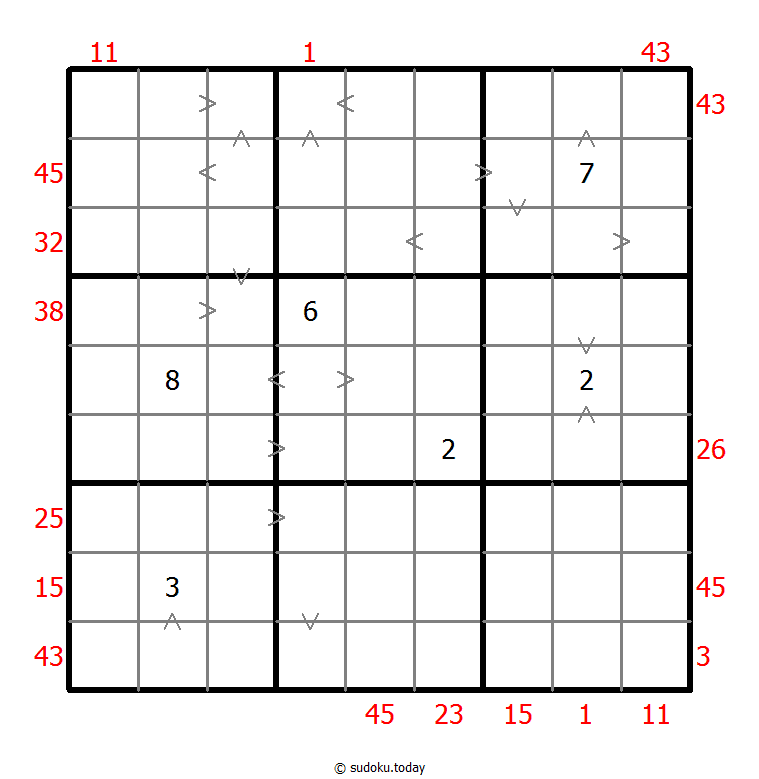 混合数独（前X数和+数比） #26579