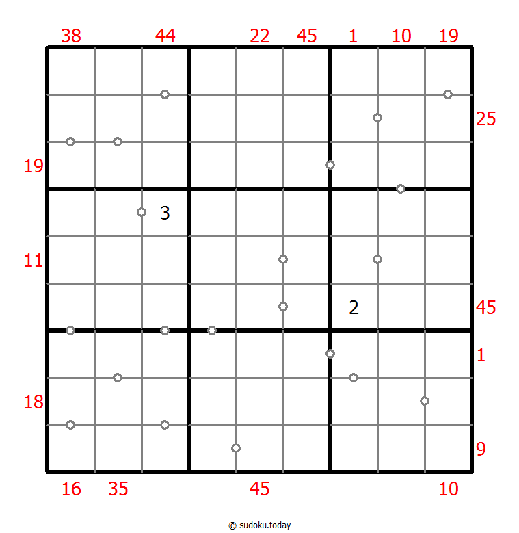 混合数独（XSum+连续）