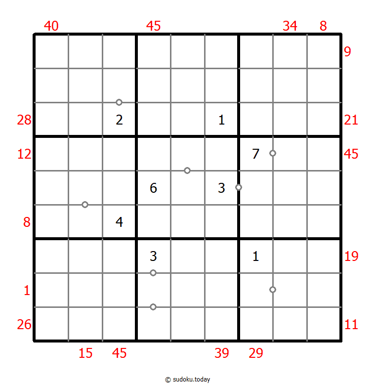 Hybrid Sudoku ( X Sums + Consecutive ) 2025年11月18日