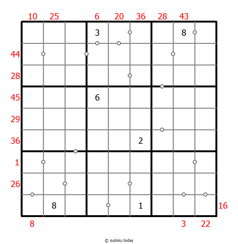 Hybrid Sudoku ( X Sums + Consecutive ) 2025年12月16日