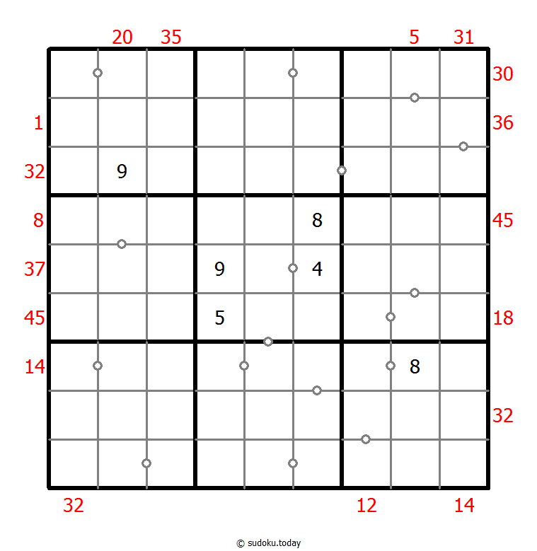 混合数独（XSum+连续）