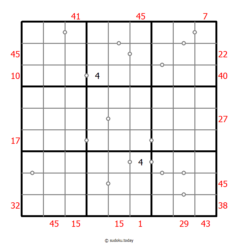 混合数独（XSum+连续）