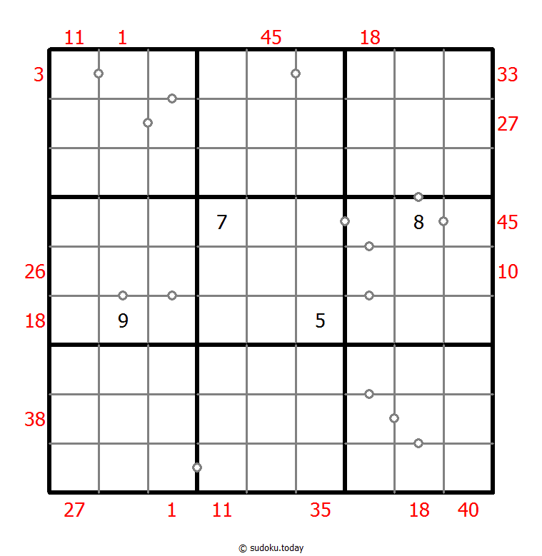 混合数独（XSum+连续）