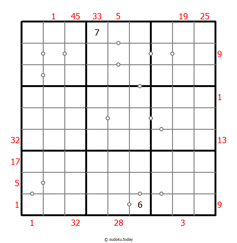 混合数独（XSum+连续）