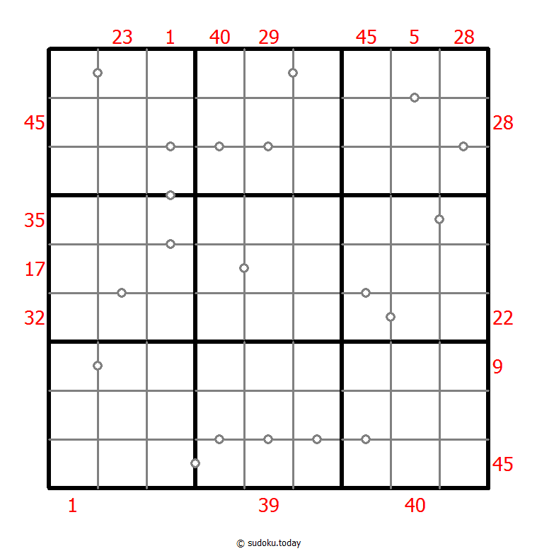 混合数独（XSum+非全标连续） #25708