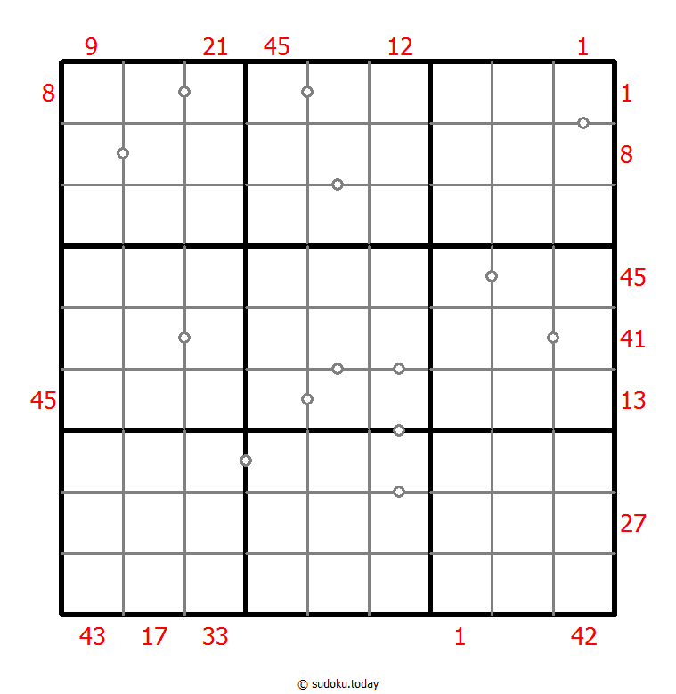 混合数独（XSum+连续）