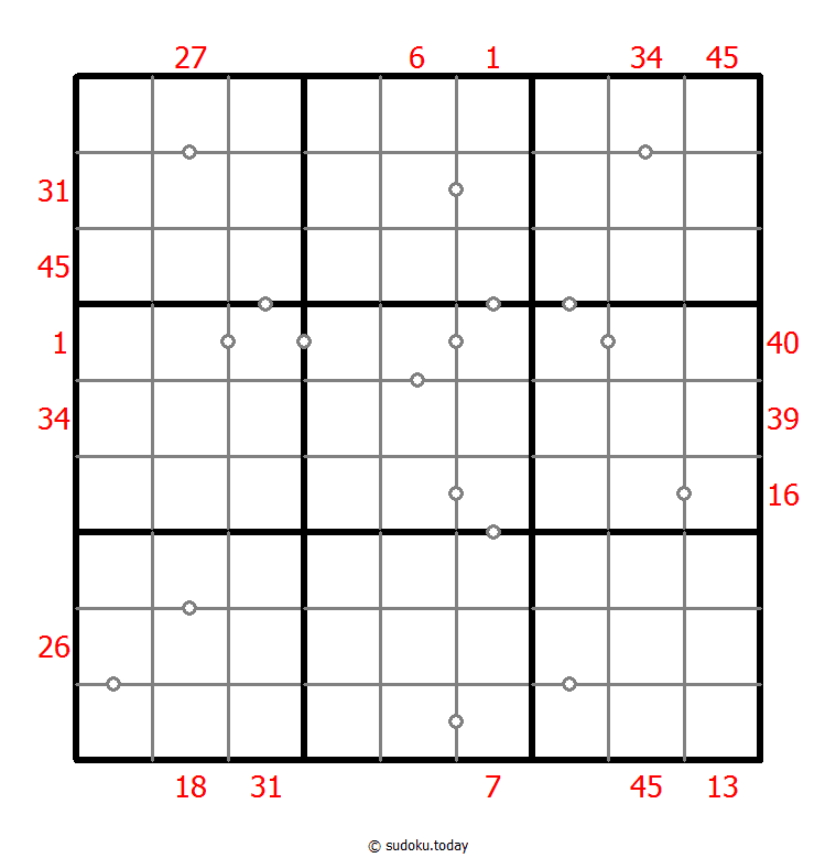 混合数独（XSum+非全标连续） #25721