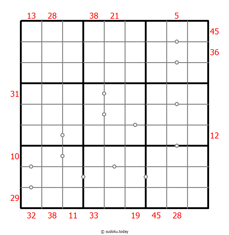 混合数独（XSum+非全标连续） #25733