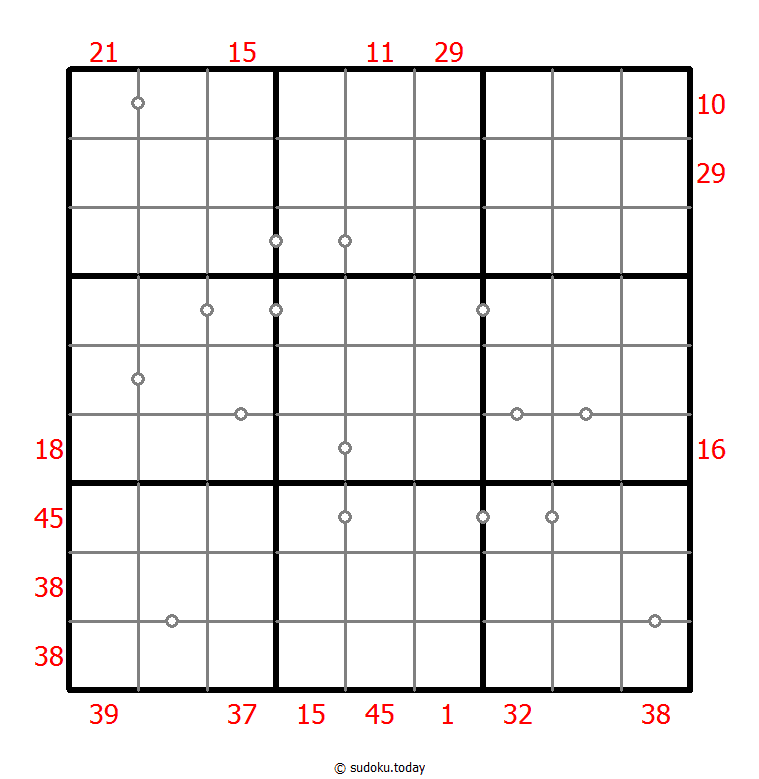 混合数独（XSum+非全标连续） #25926