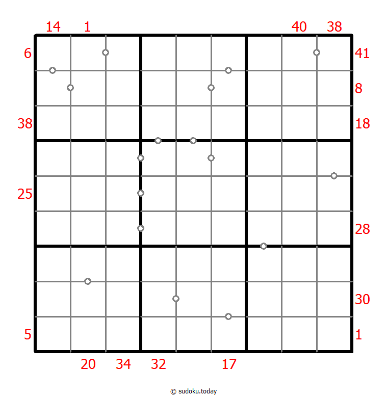 混合数独（XSum+连续）