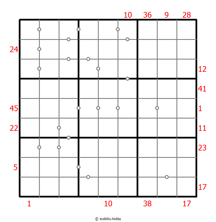 混合数独（XSum+连续）