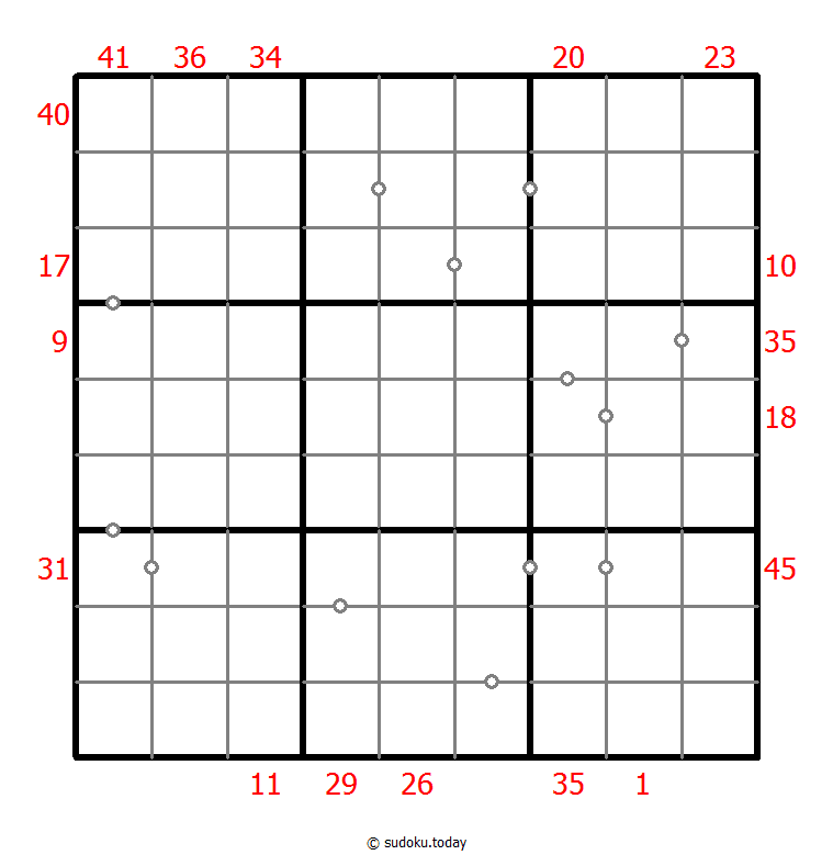 混合数独（XSum+非全标连续） #25992