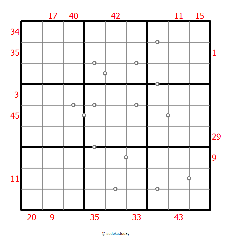 混合数独（XSum+非全标连续） #25997