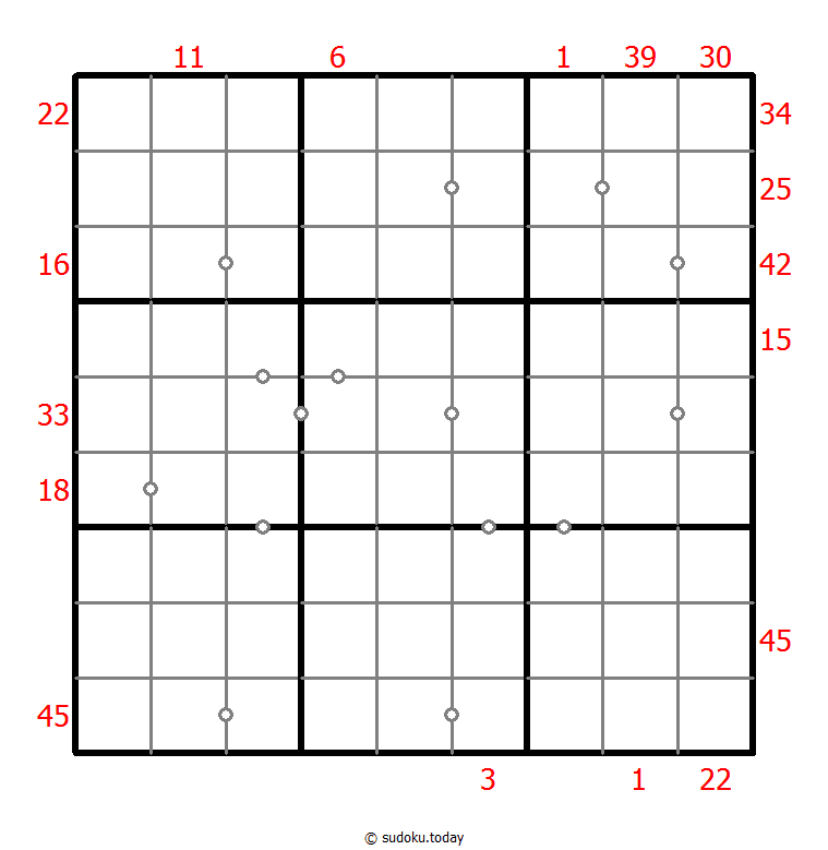 混合数独（XSum+非全标连续） #26001