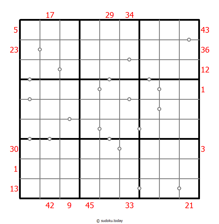 混合数独（XSum+非全标连续） #26007
