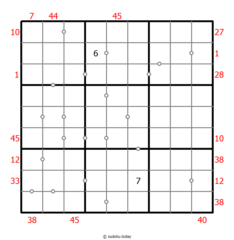 混合数独（XSum+连续）