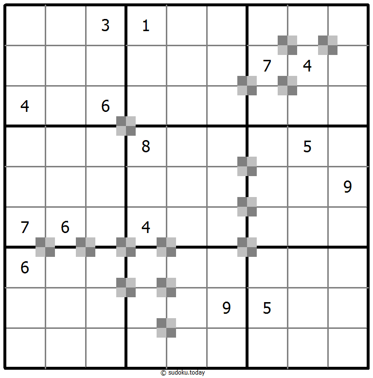 双色蛋糕数独 #64780