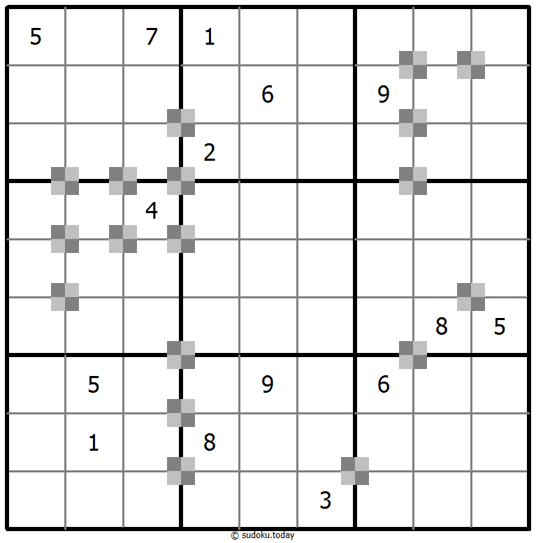 双色蛋糕数独 示例题图