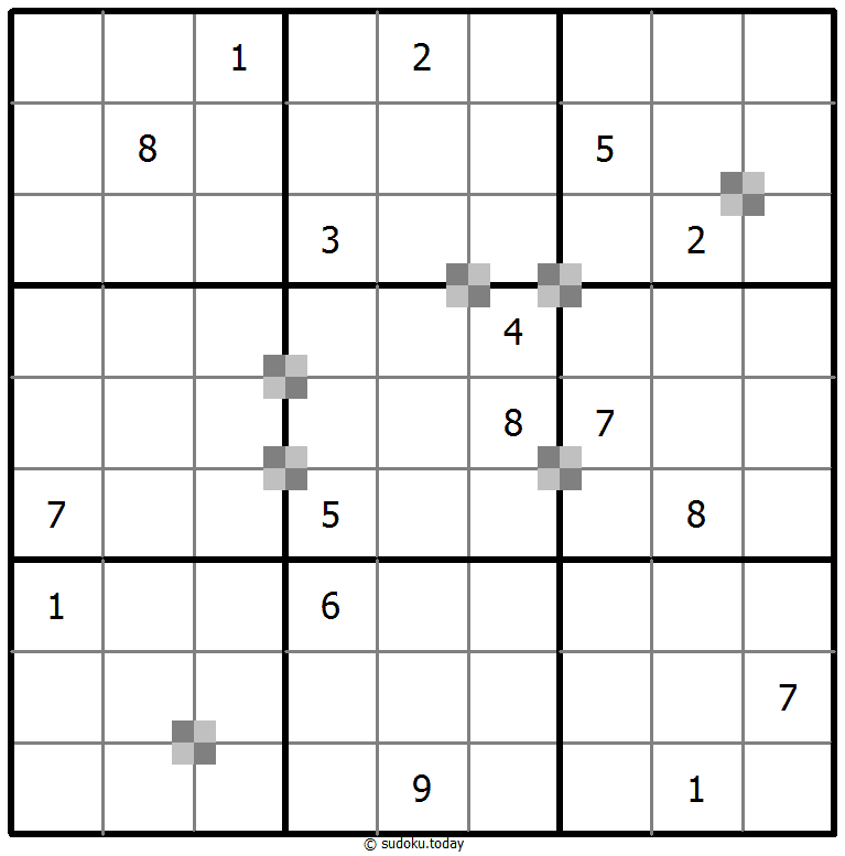 双色蛋糕数独 #65292