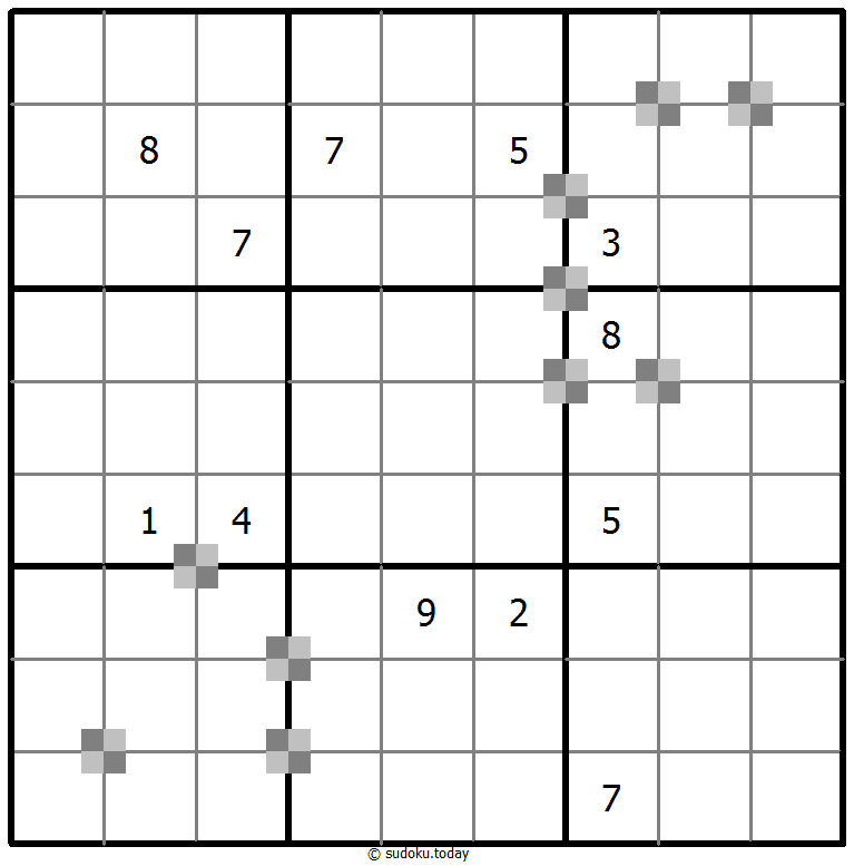 双色蛋糕数独 #65454
