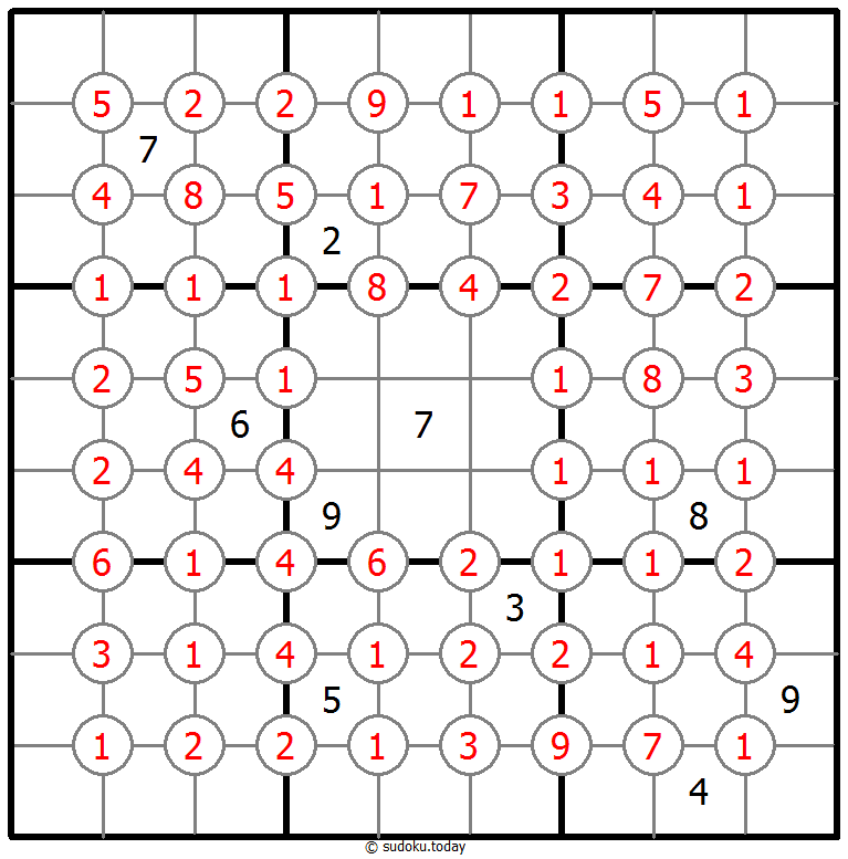 排除数独 示例题图