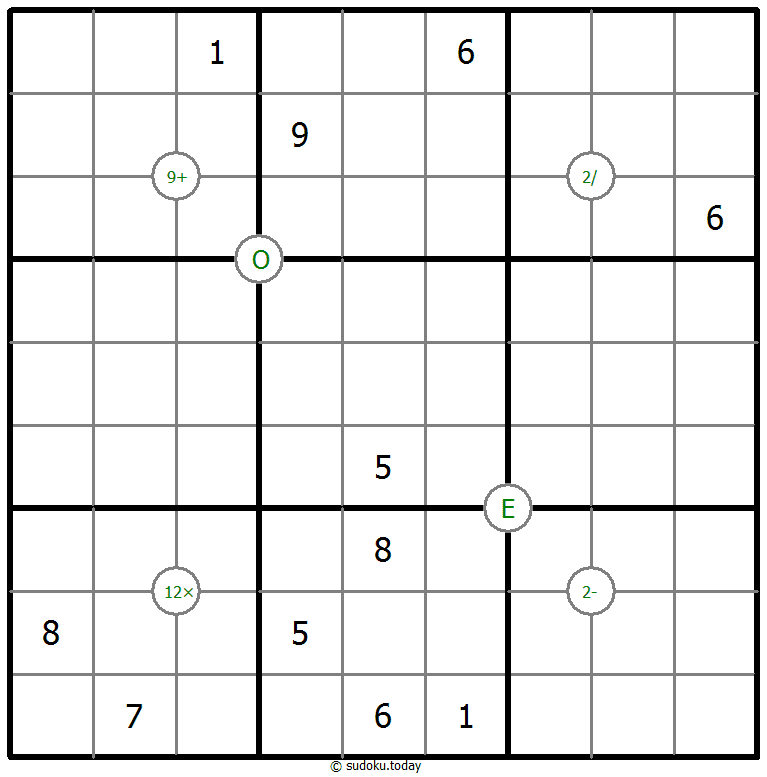 Mathrax Sudoku 2026年01月05日