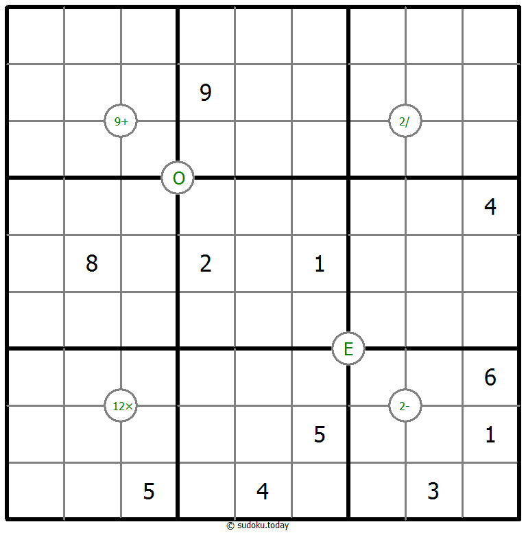 数学数独 #65432