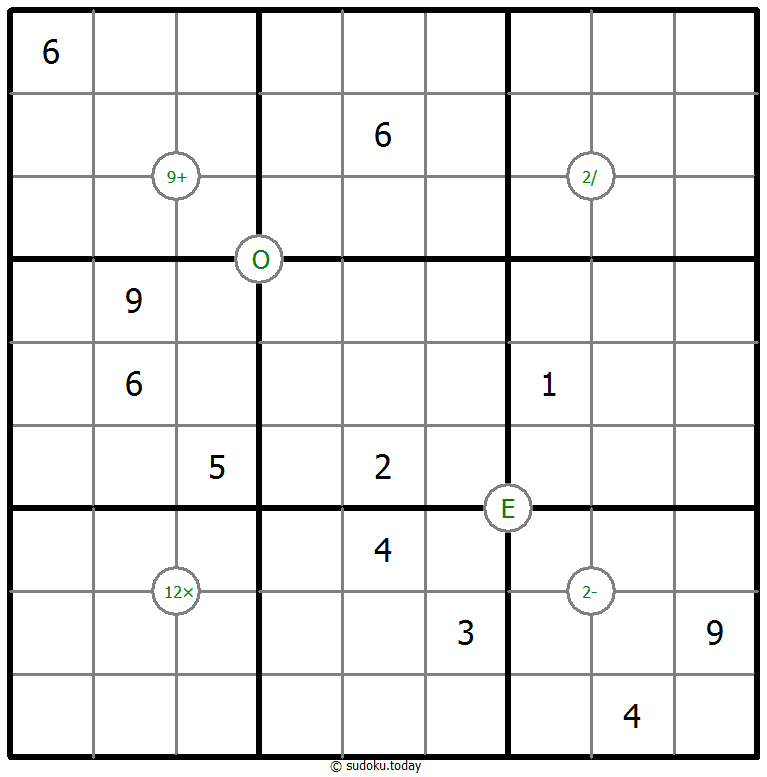 数学数独 示例题图