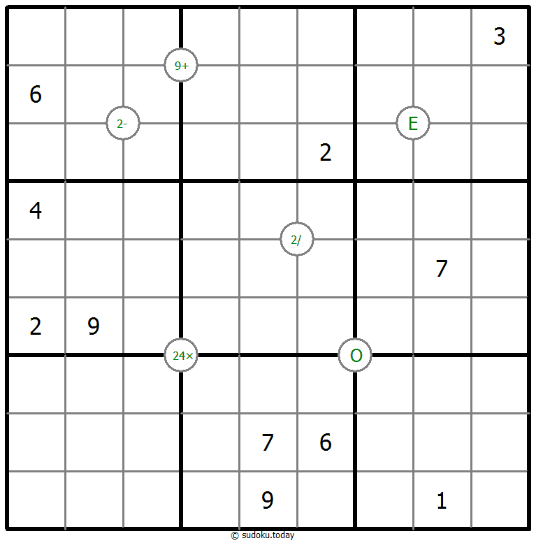 Mathrax Sudoku 2025年12月03日