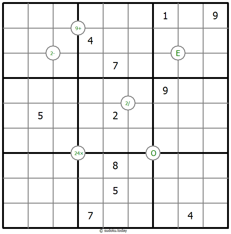 Mathrax Sudoku 2025年12月08日