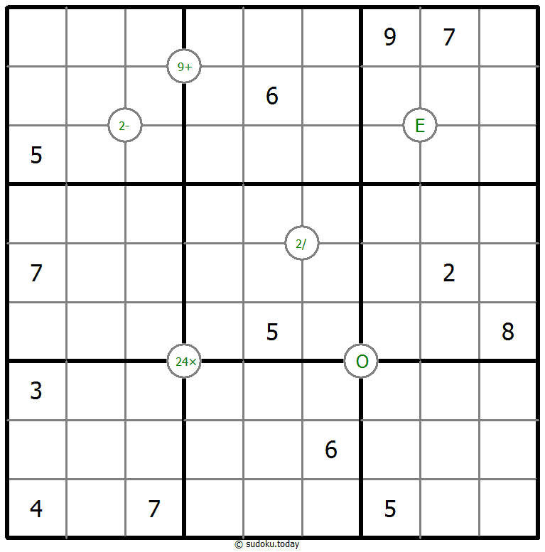 数学数独 示例题图