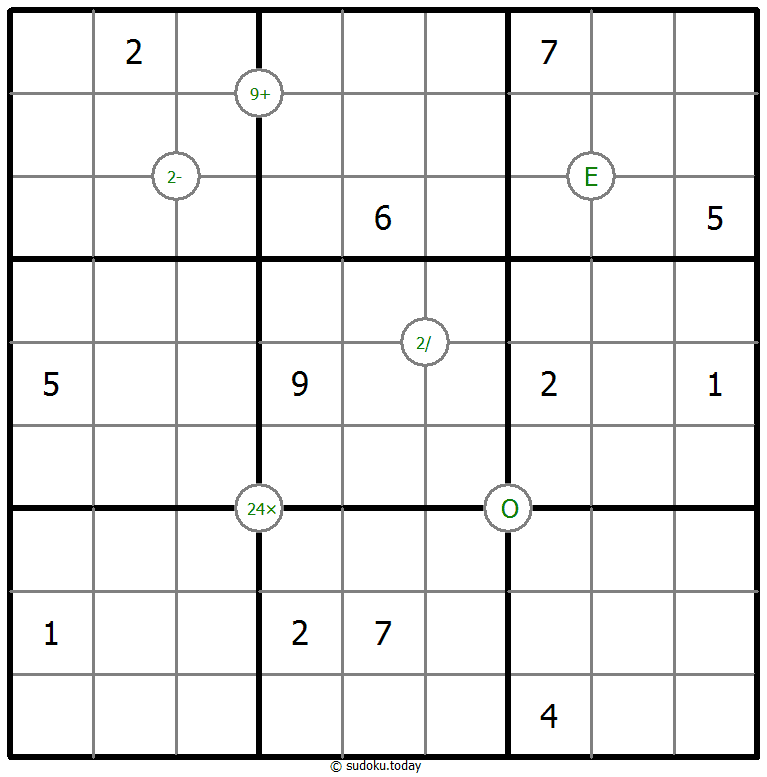 数学数独 #65789