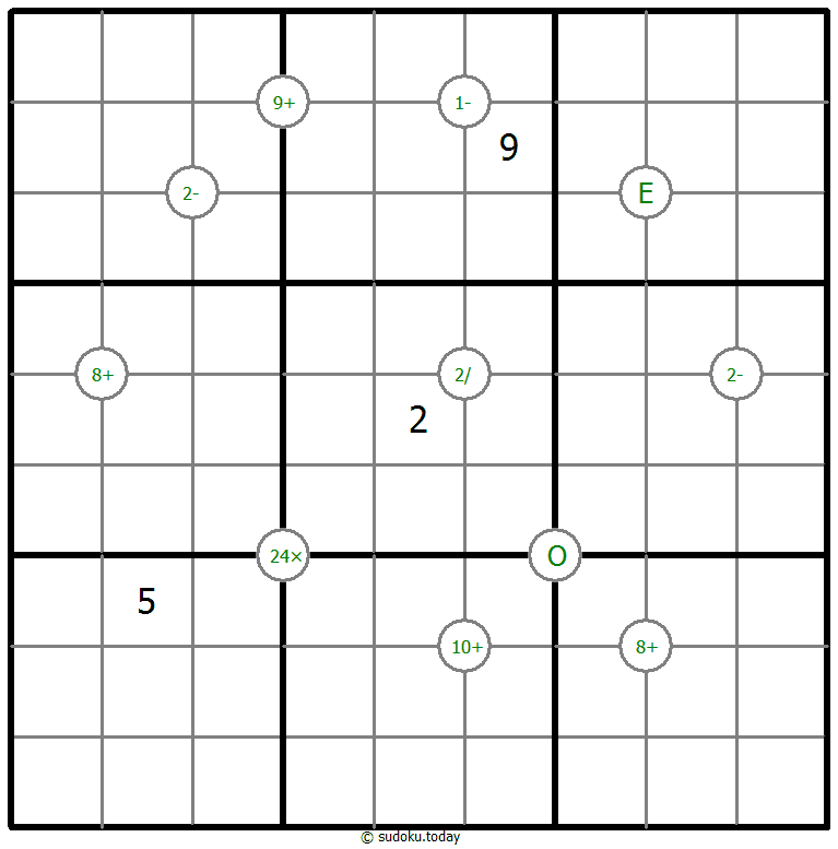 数学数独 示例题图