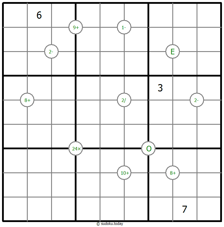 Mathrax Sudoku 2025年11月06日