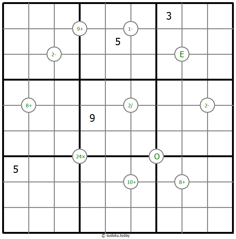 数学数独技巧示例