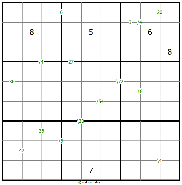 乘积数独 #58903