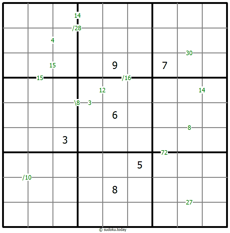 乘积数独 #58927