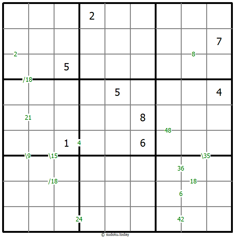 乘积数独 #58954