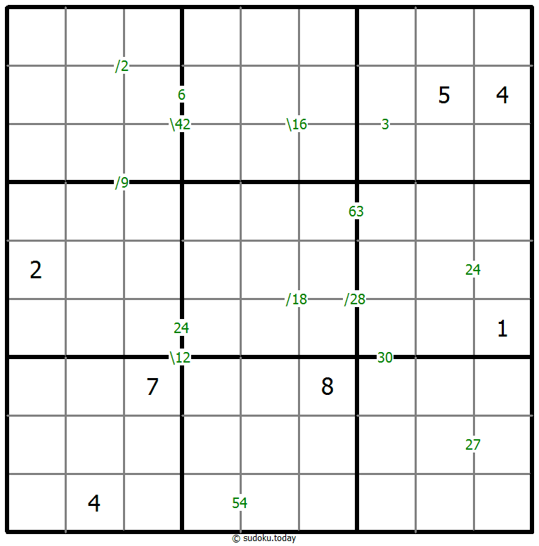 乘积数独 #58969