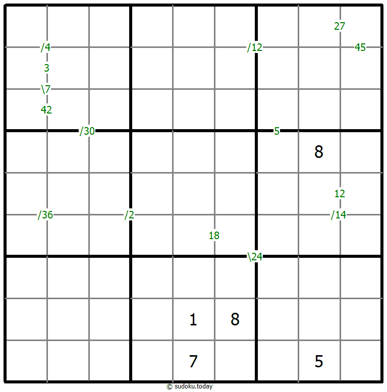 乘积数独 #58997