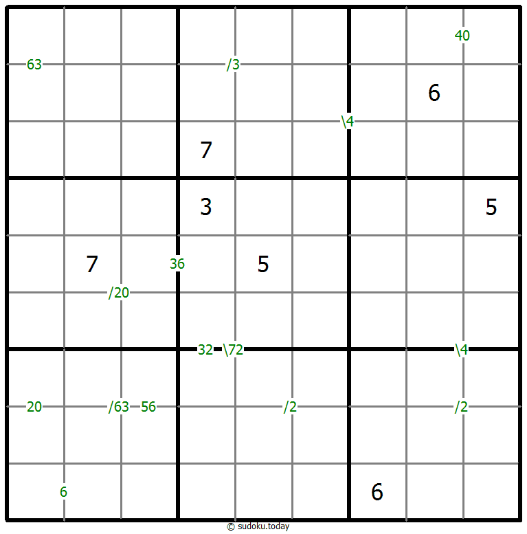 乘积数独 #59005