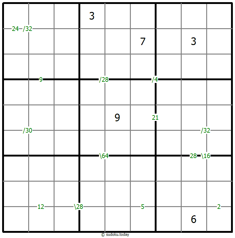 Products Sudoku 2026年01月28日