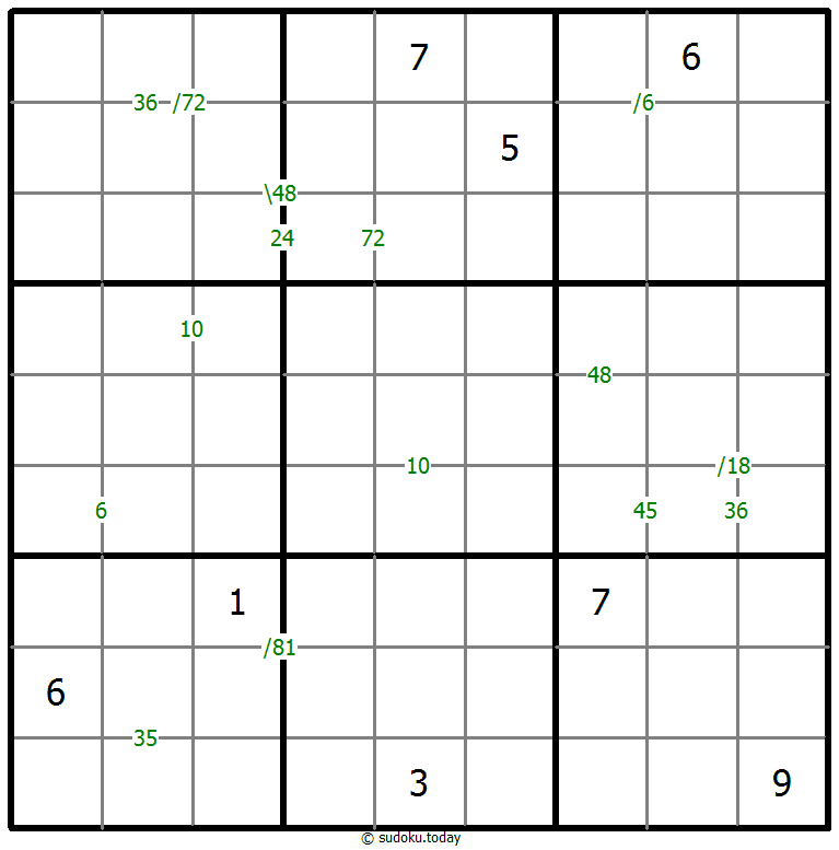 乘积数独 #59134