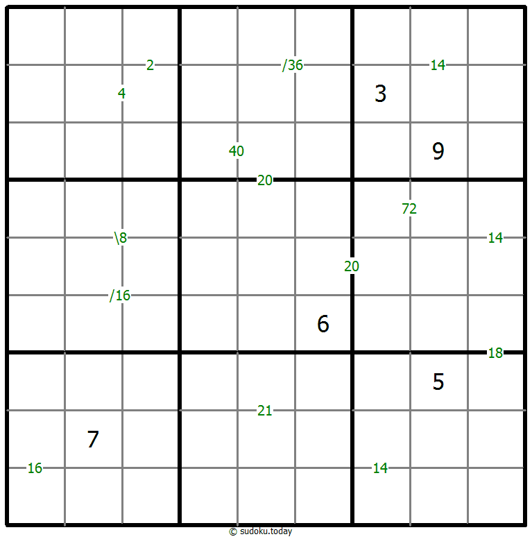 乘积数独 #59227