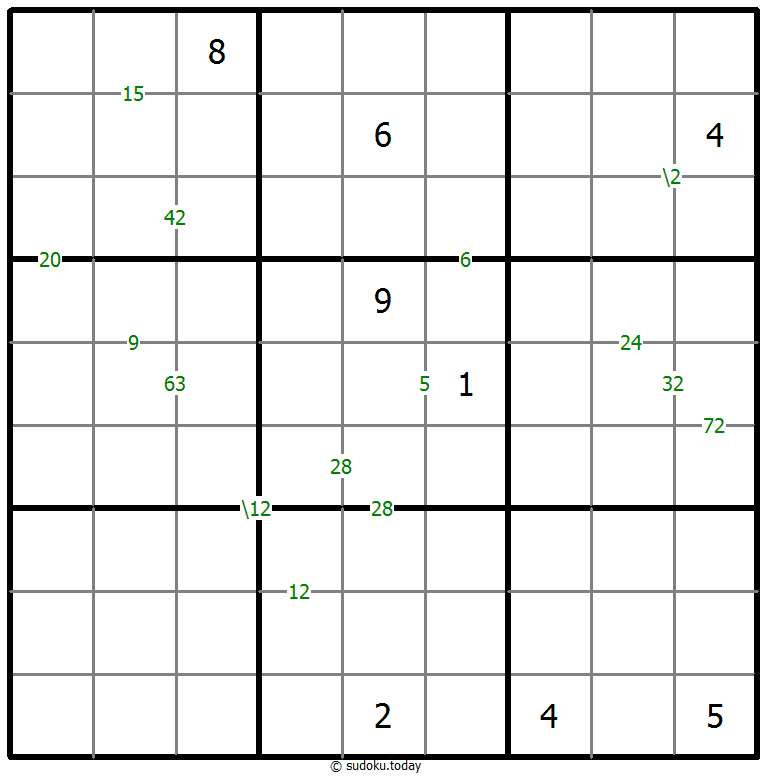 乘积数独 #59234